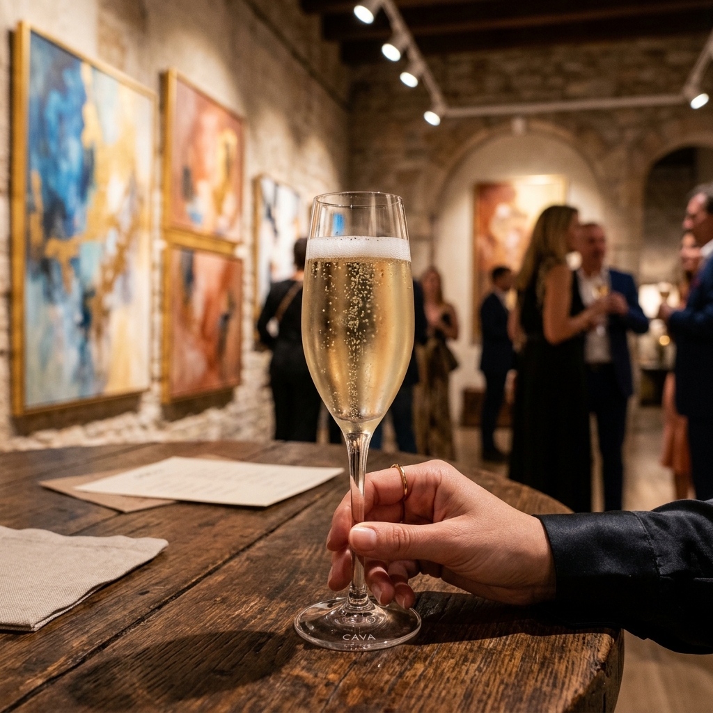 Art Gallery & Cava Welcome