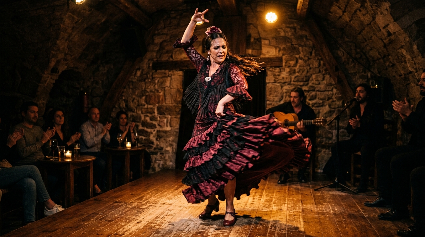 Acoustic Flamenco in Barcelona Vaults